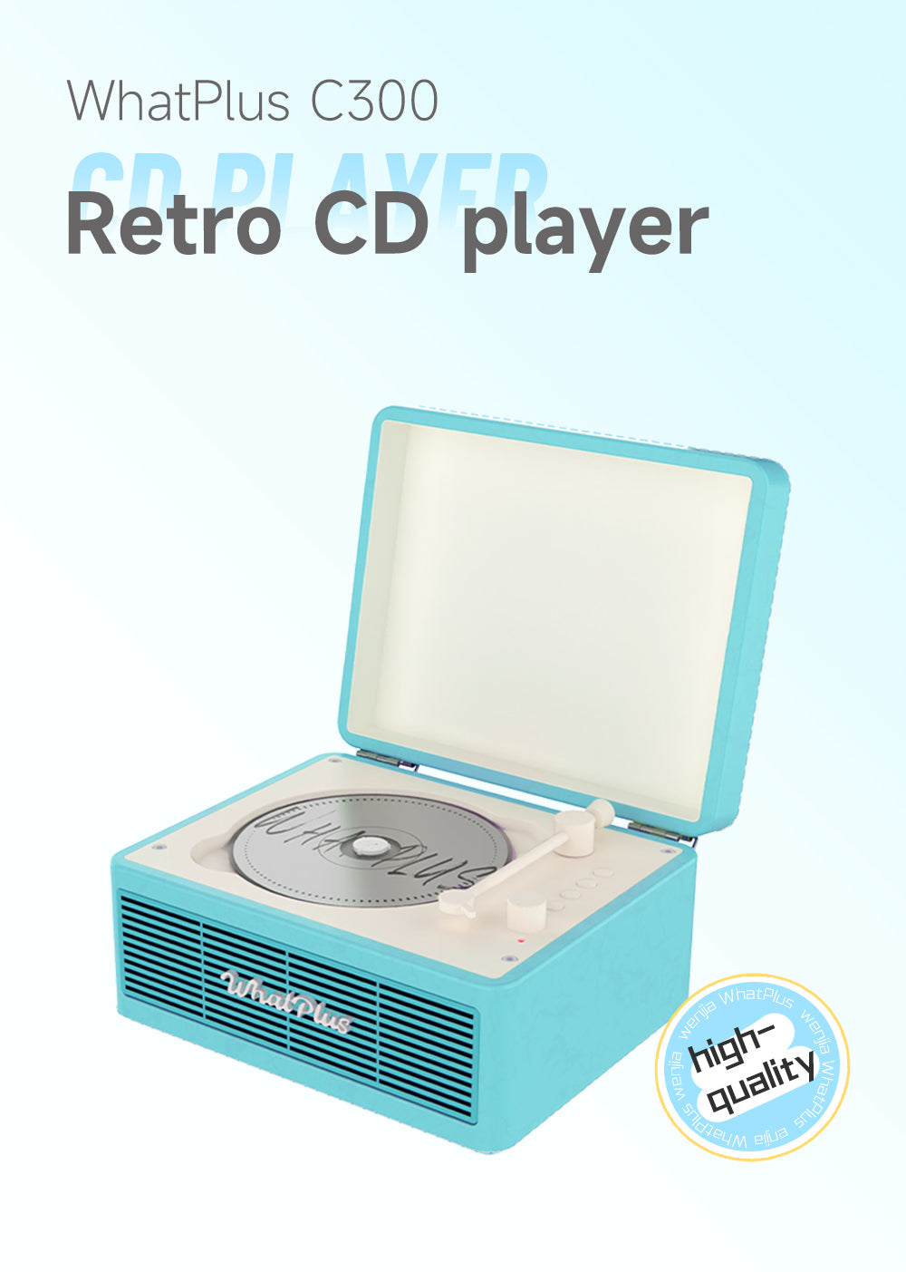 WhatPlus C300CD机蓝牙音响播放器